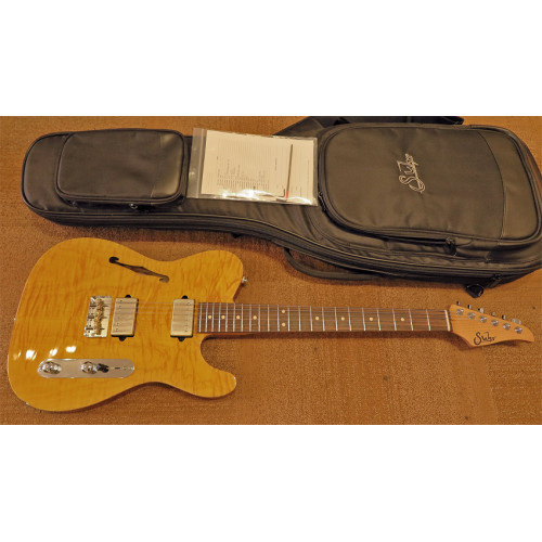 Suhr Classic T Flame Limited Edition lemon yellow incl gigbag